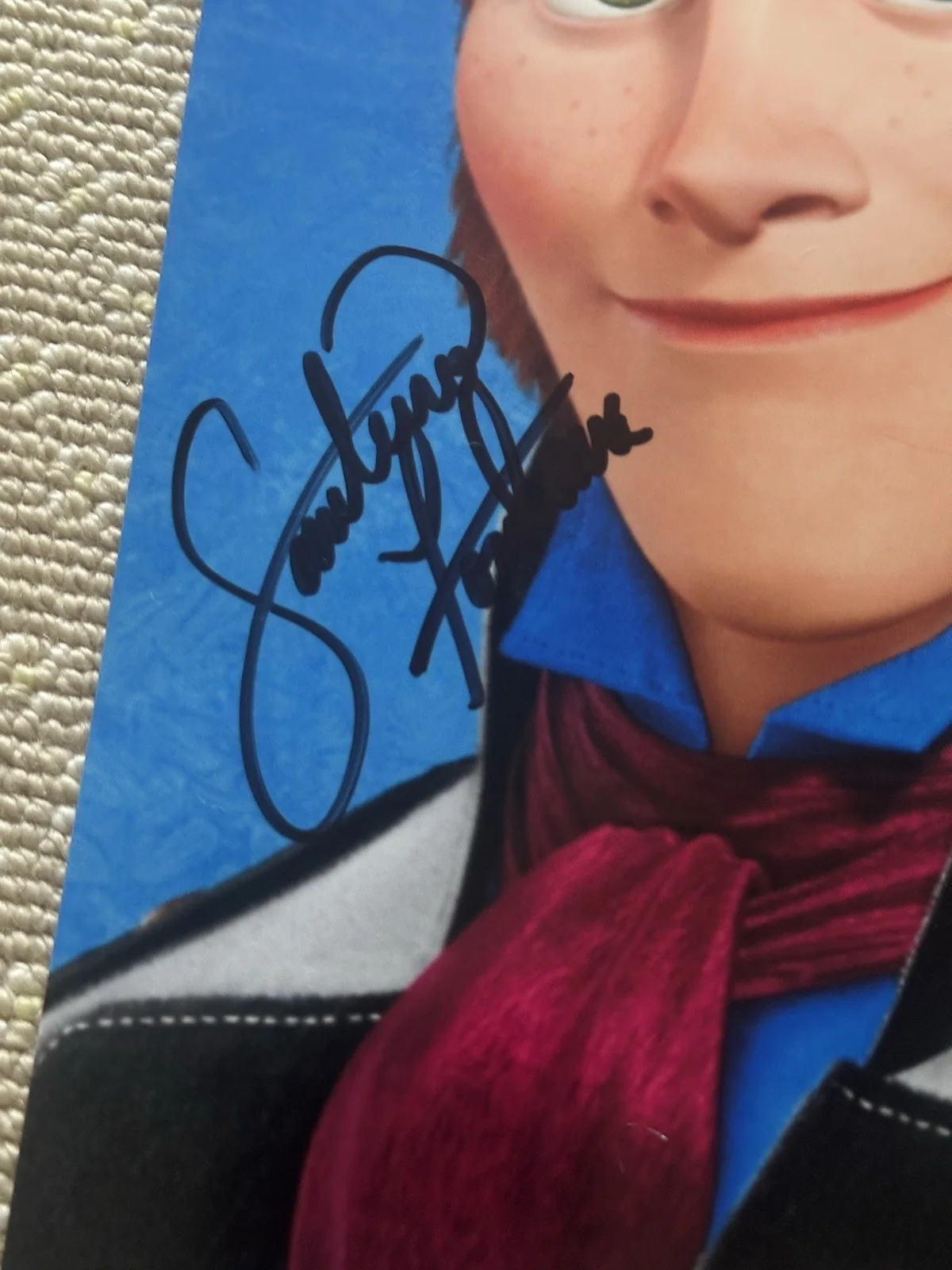Frozen Hans Signed Santino Fontana Photo Disney, изображение 2