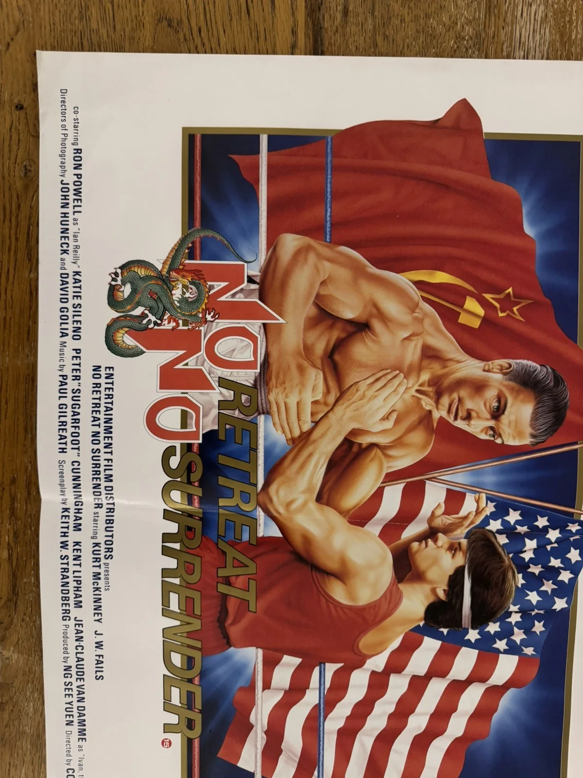 No Retreat No Surrender 1986 Video Shop VHS Poster rare, изображение 5