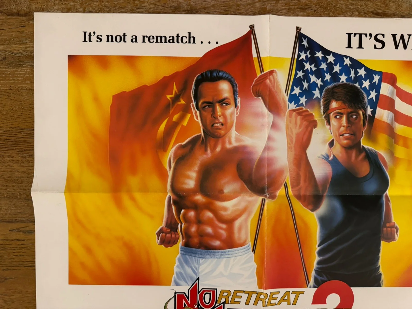 No Retreat No Surrender 2 1987 Video Shop VHS Poster rare, изображение 2