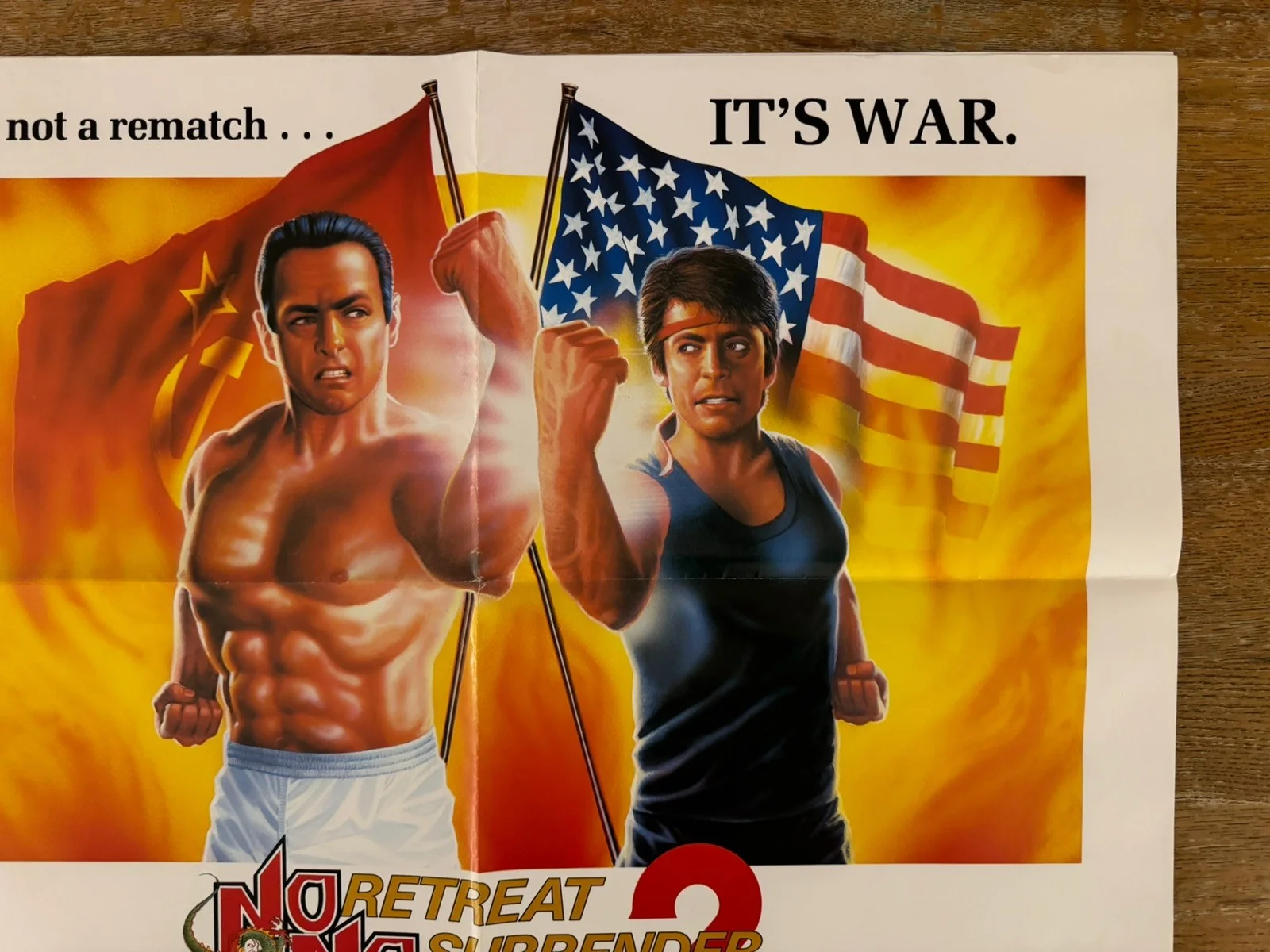 No Retreat No Surrender 2 1987 Video Shop VHS Poster rare, изображение 3
