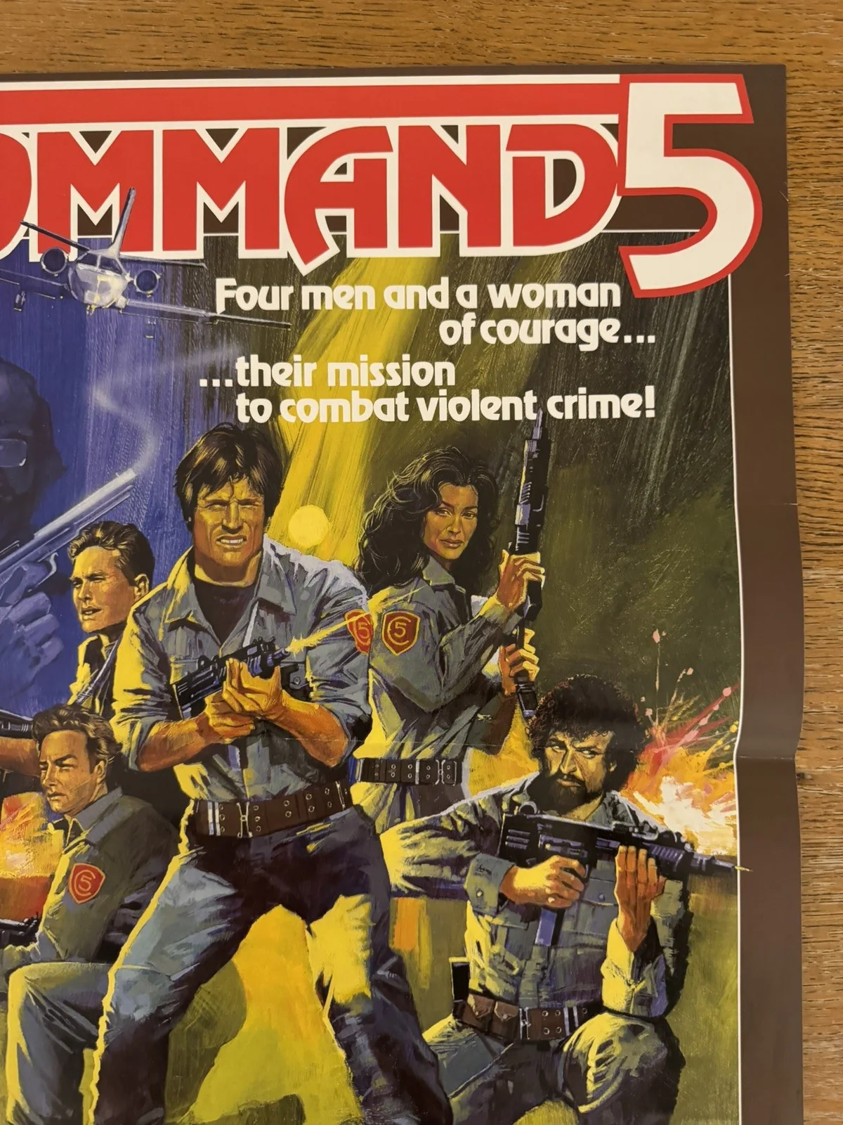 Command 5 Video Shop VHS Poster 1985 rare, image 2