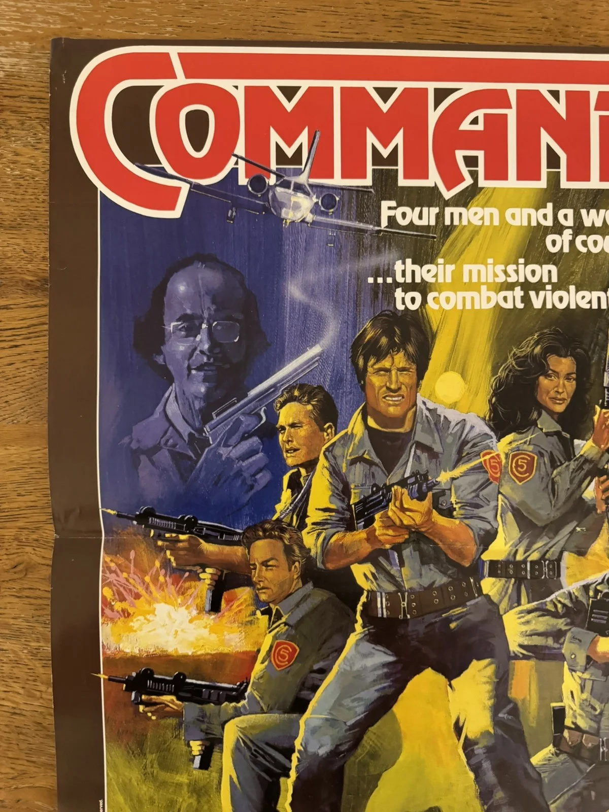 Command 5 Video Shop VHS Poster 1985 rare, image 3