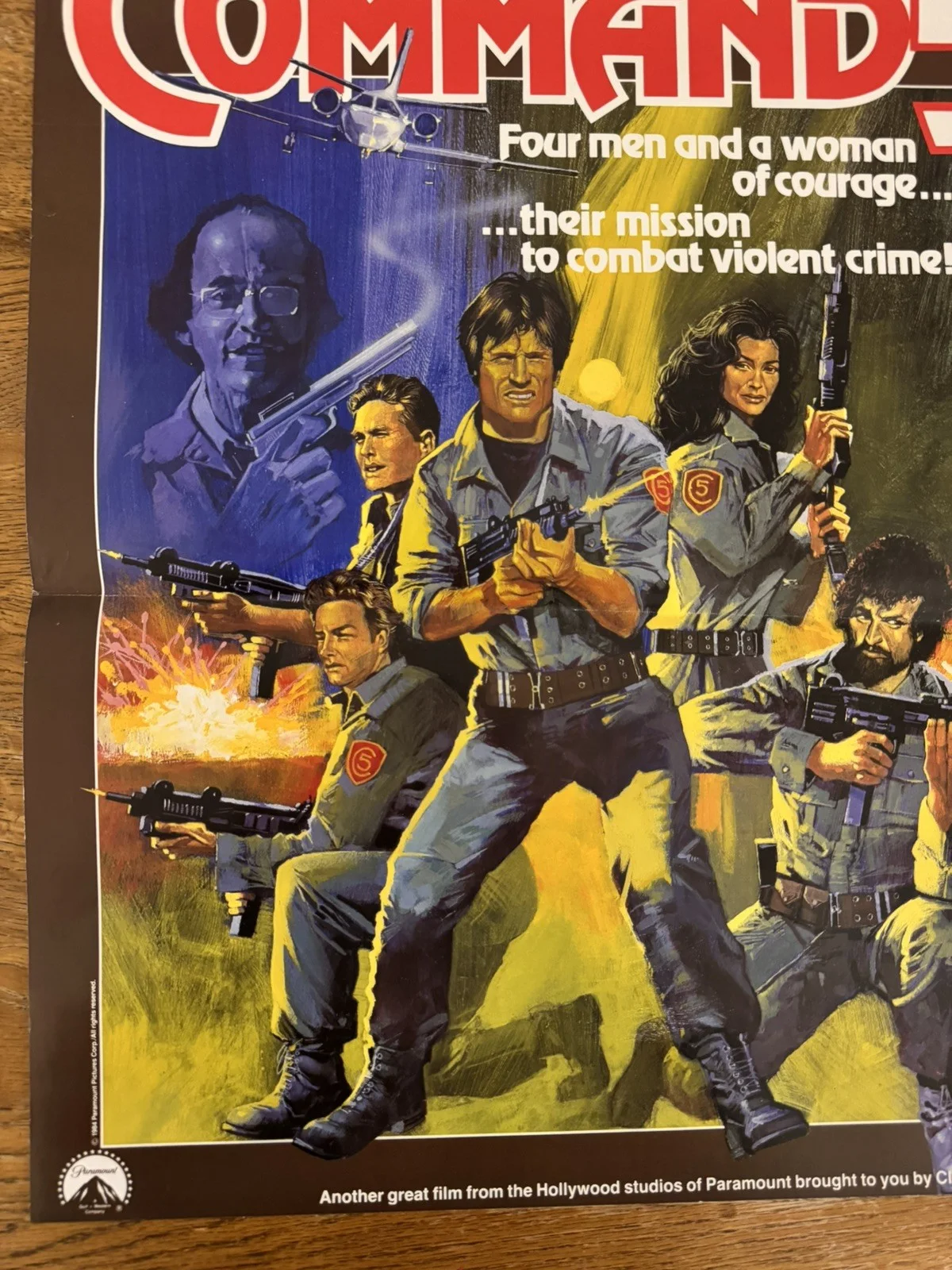 Command 5 Video Shop VHS Poster 1985 rare, image 4