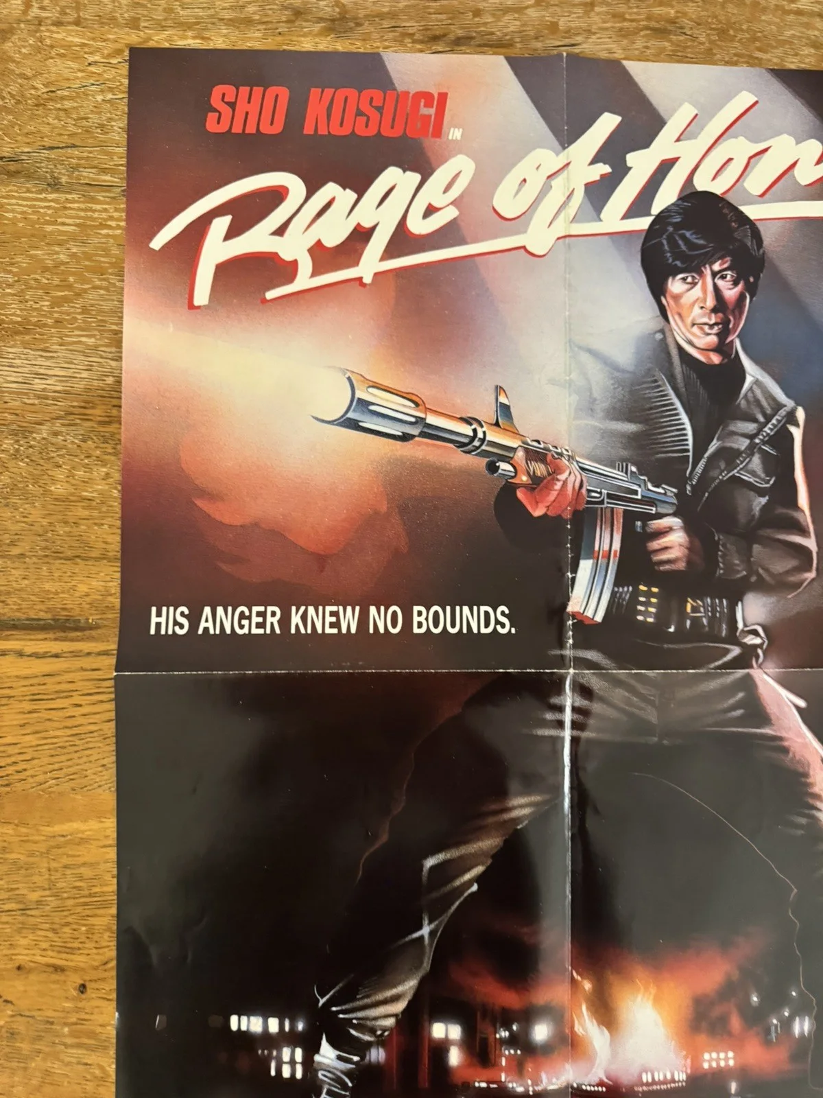 Rage Of Honor Original Video Shop VHS Poster 1987 Rare, image 3