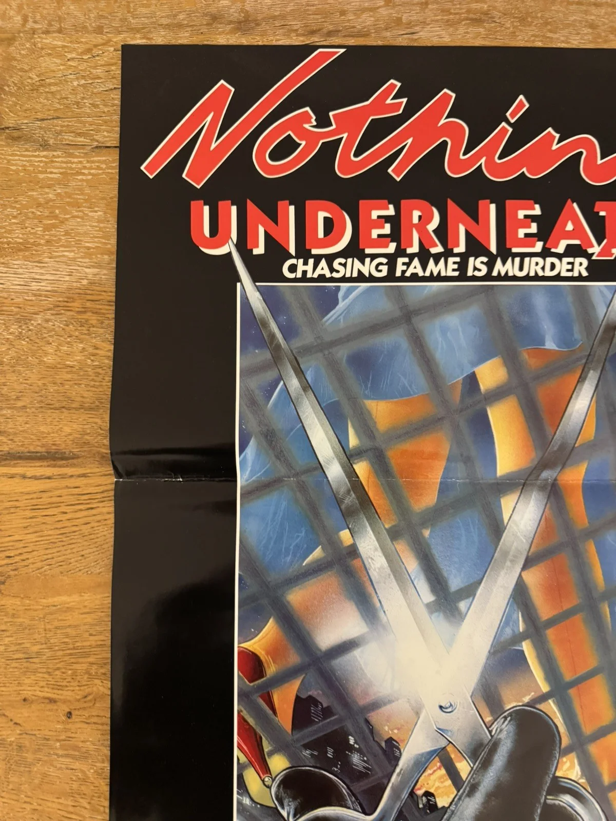 Nothing underneath 1985 very rare slasher horror Video Shop VHS Poster, изображение 2