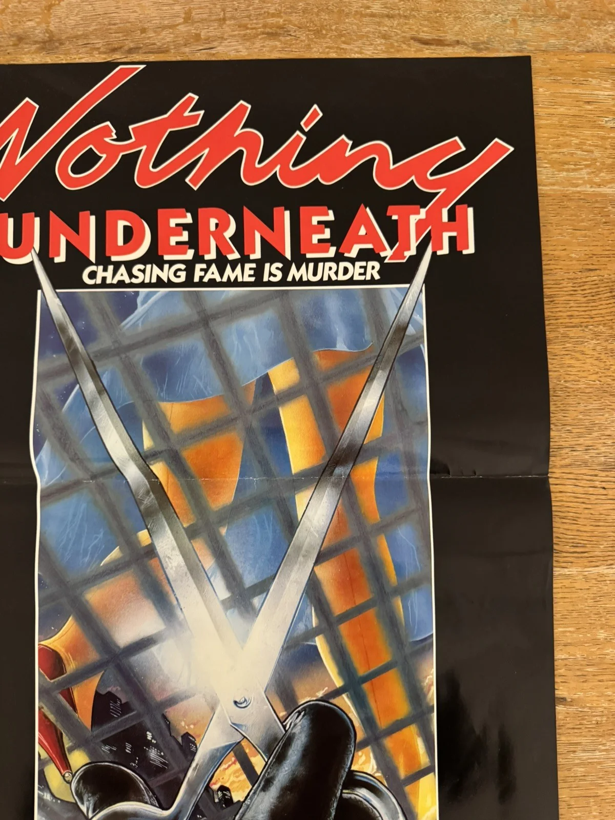 Nothing underneath 1985 very rare slasher horror Video Shop VHS Poster, изображение 3