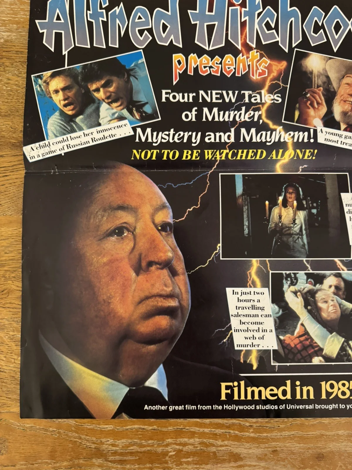 Alfred Hitchcock Video Shop VHS Poster 1985 rare, изображение 3