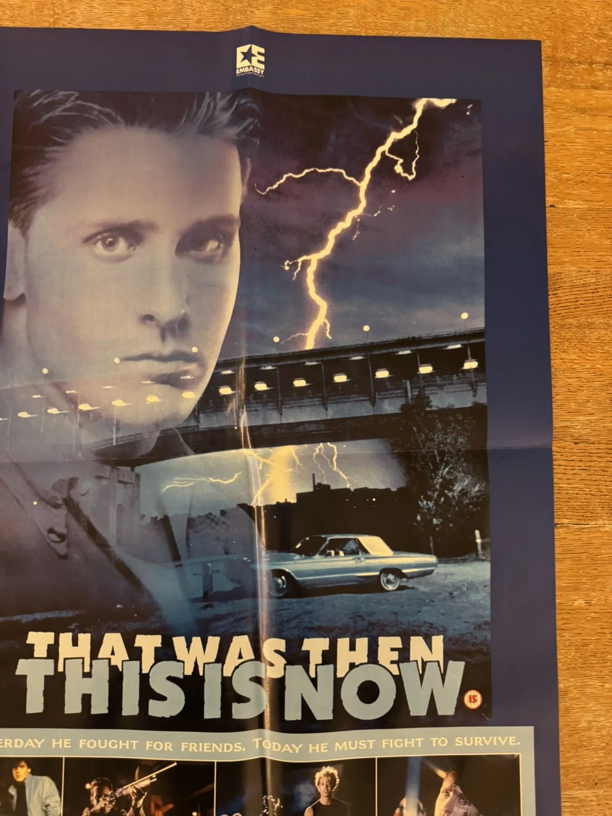 That was then this is now Original Video Shop VHS Poster 1985 Rare Version, изображение 2