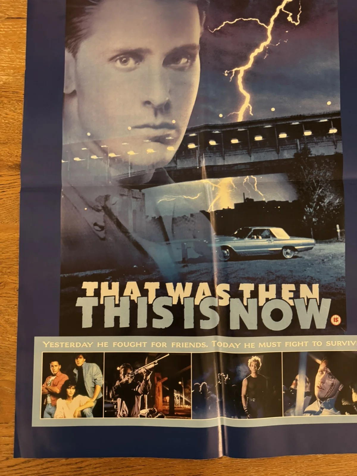That was then this is now Original Video Shop VHS Poster 1985 Rare Version, изображение 3