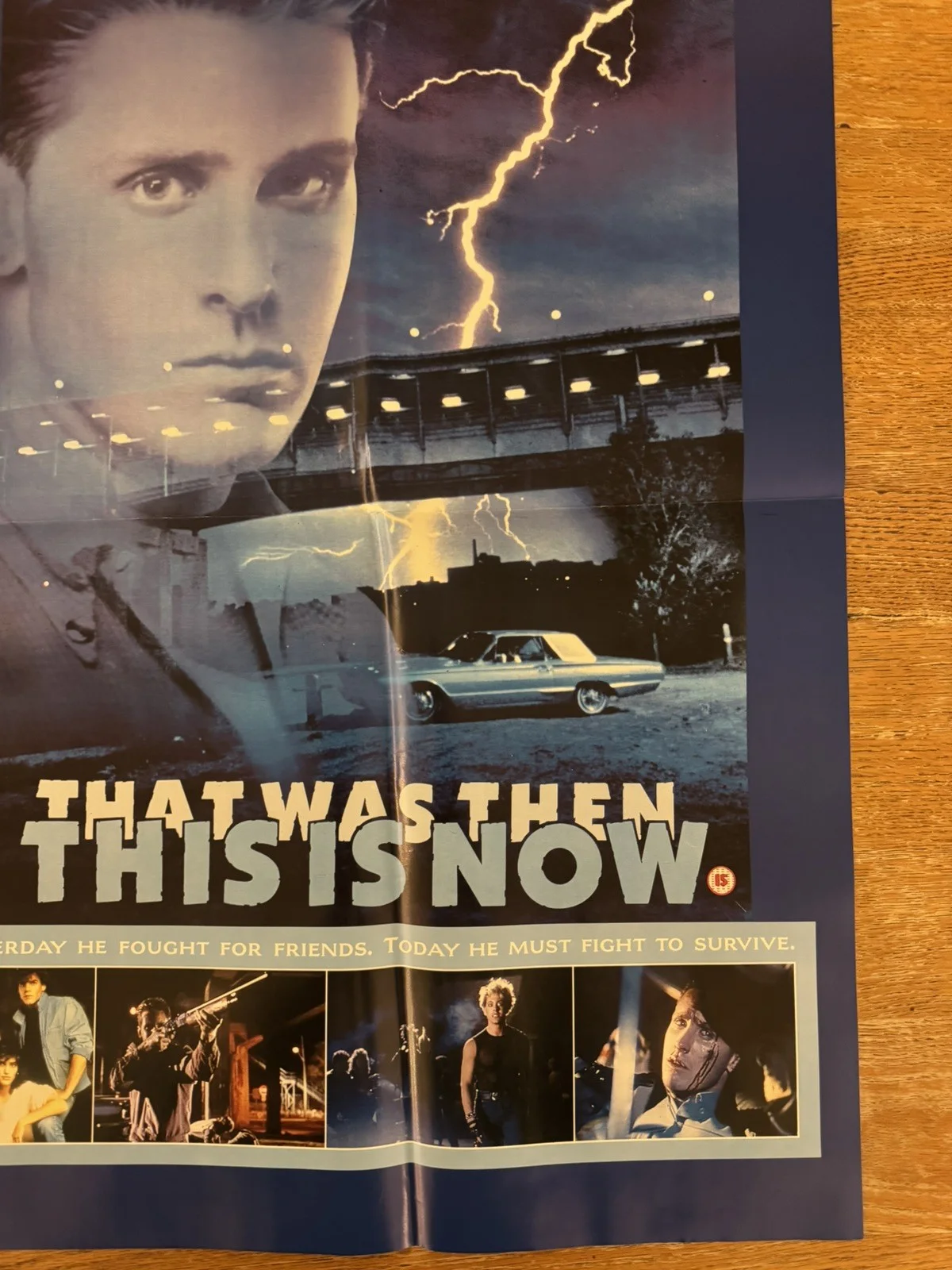That was then this is now Original Video Shop VHS Poster 1985 Rare Version, изображение 4