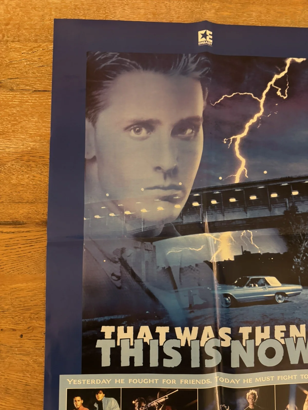 That was then this is now Original Video Shop VHS Poster 1985 Rare Version, изображение 5