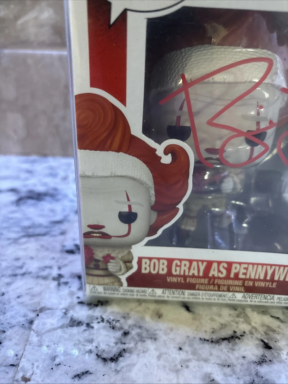 Bill Skarsgard — Pennywise Clown Funko Pop! signed by Bill Skarsgard Autograph W/ COA - IT Derry, image 2