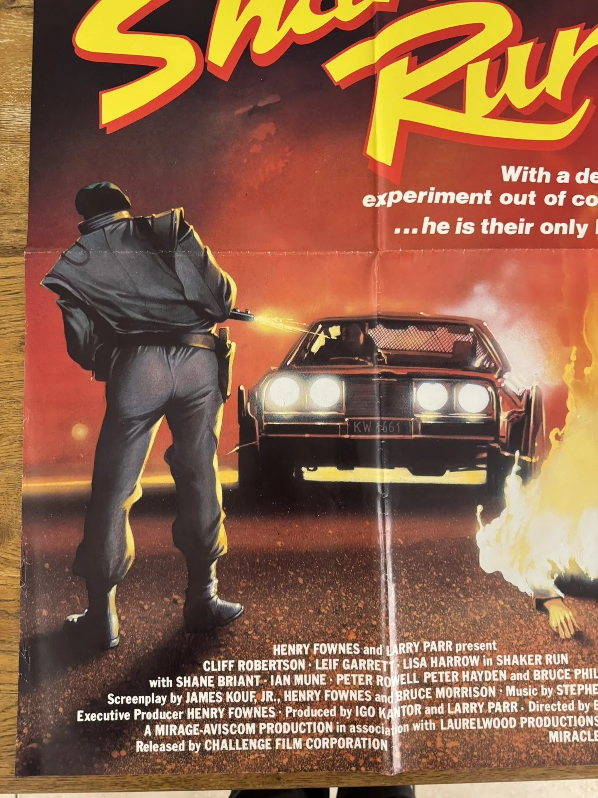 Shaker Run Video Shop VHS Poster 1985 rare, image 5