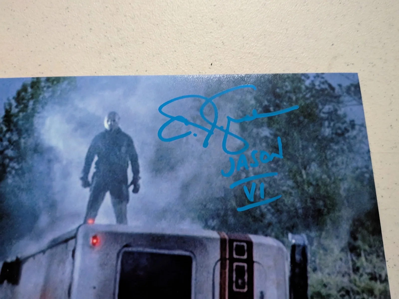 CJ Graham — CJ GRAHAM Signed 8x10 PHOTO Jason Lives Friday the 13th Pt 6 Auto BAS QR JSA Ab, image 2