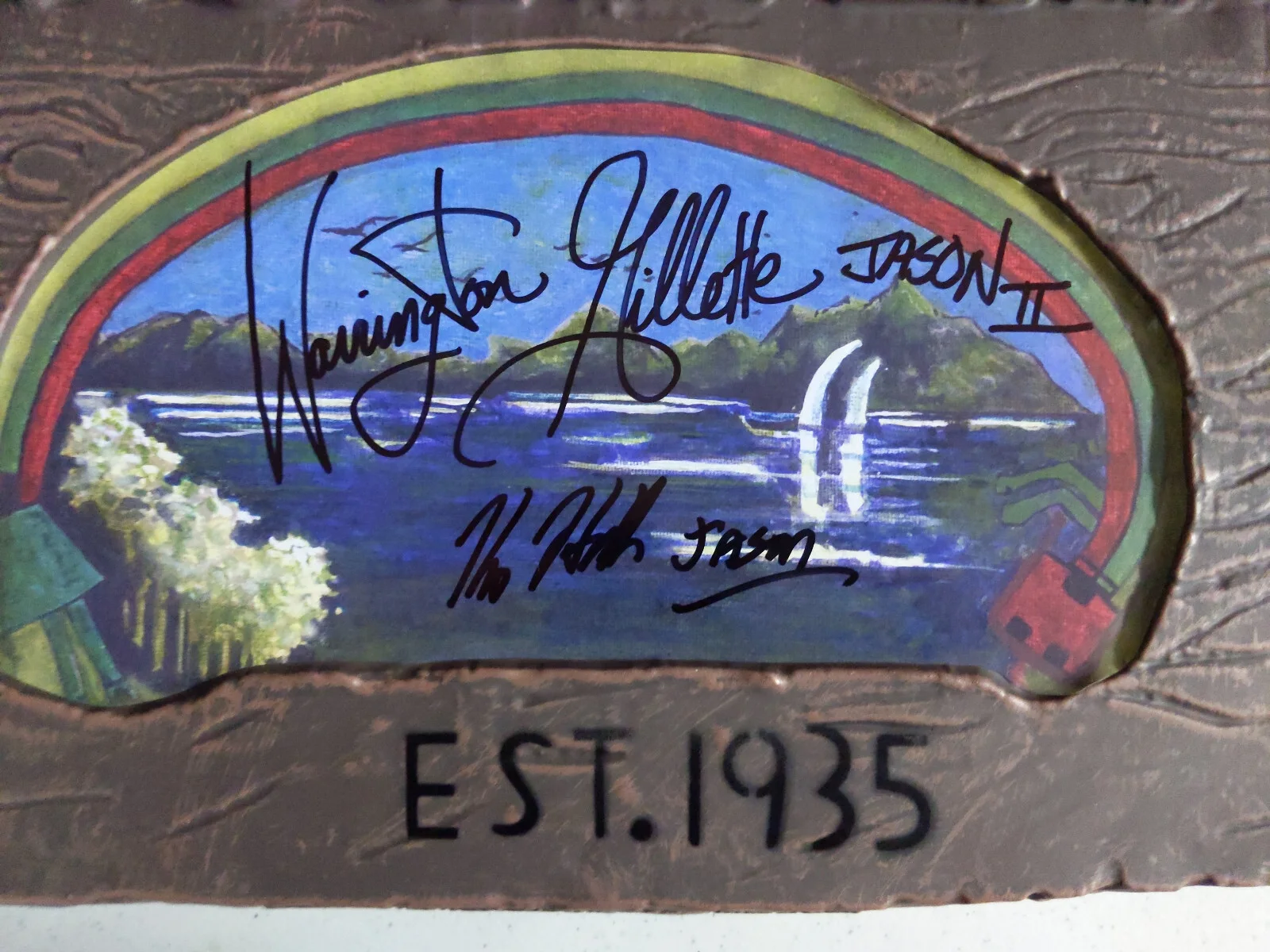 KANE HODDER & WARRINGTON GILLETTE Signed Camp Crystal Lake SIGN Friday 13th JSA, изображение 2