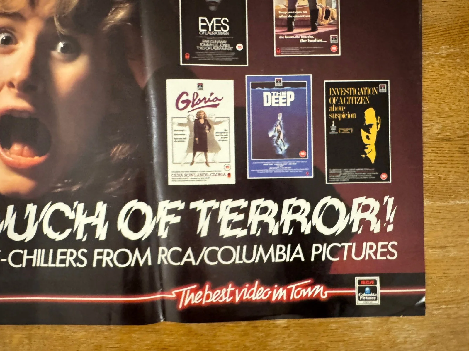 A Touch Of Terror Rare Video Shop VHS Poster 1980s, изображение 4