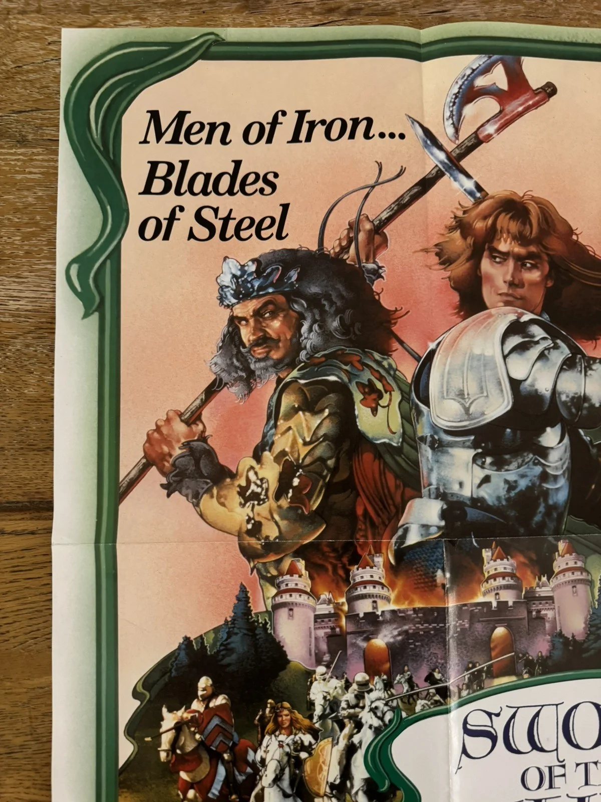 Sword of the Valiant Video Shop VHS Poster 1984, изображение 3