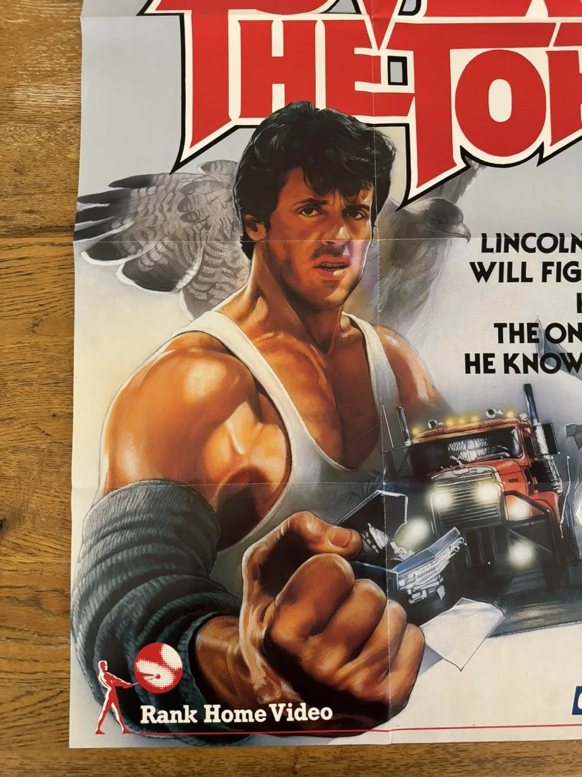 Over the Top rare Video Shop VHS Poster 1987 Stallone, image 3