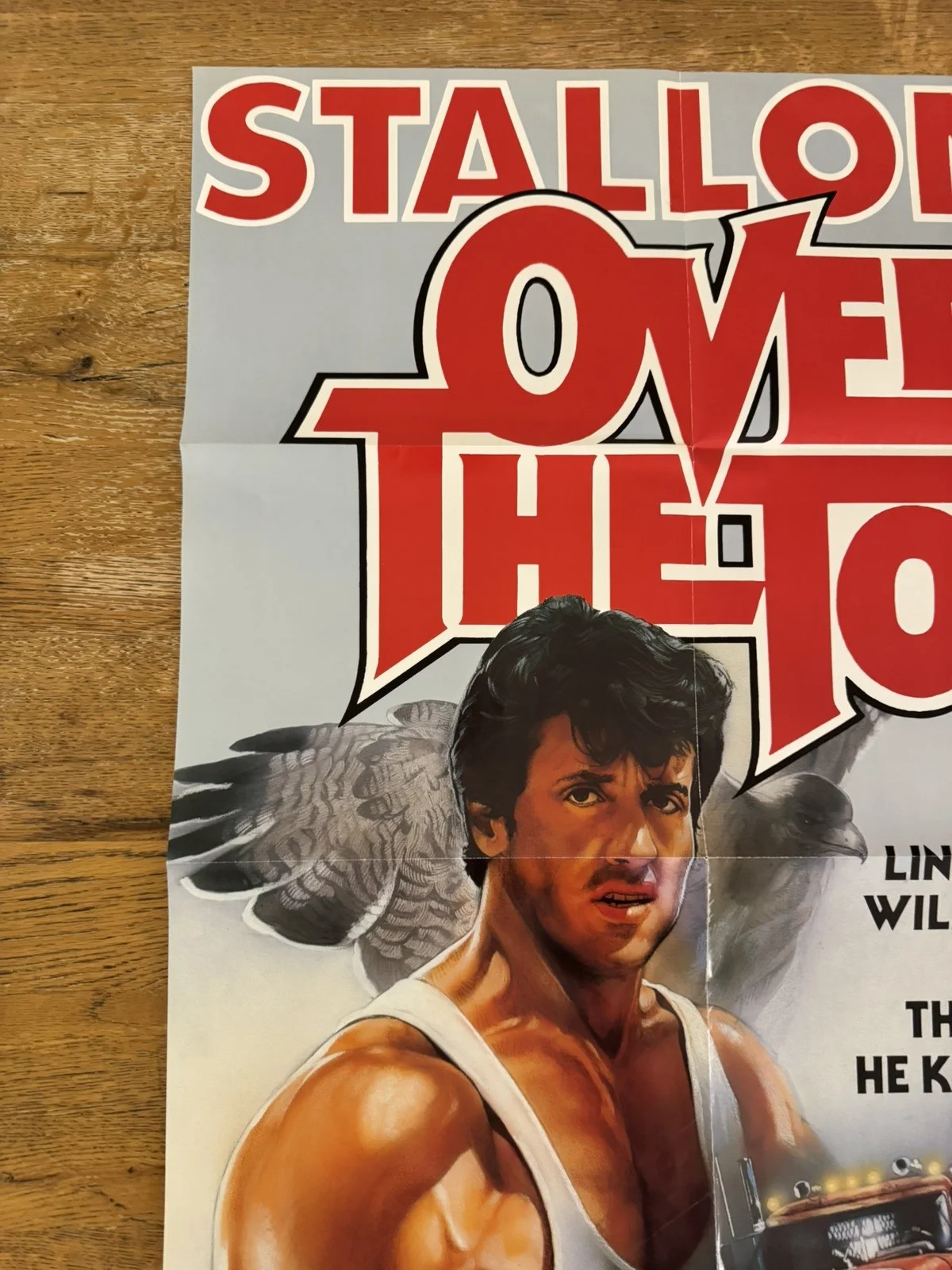 Over the Top rare Video Shop VHS Poster 1987 Stallone, image 5