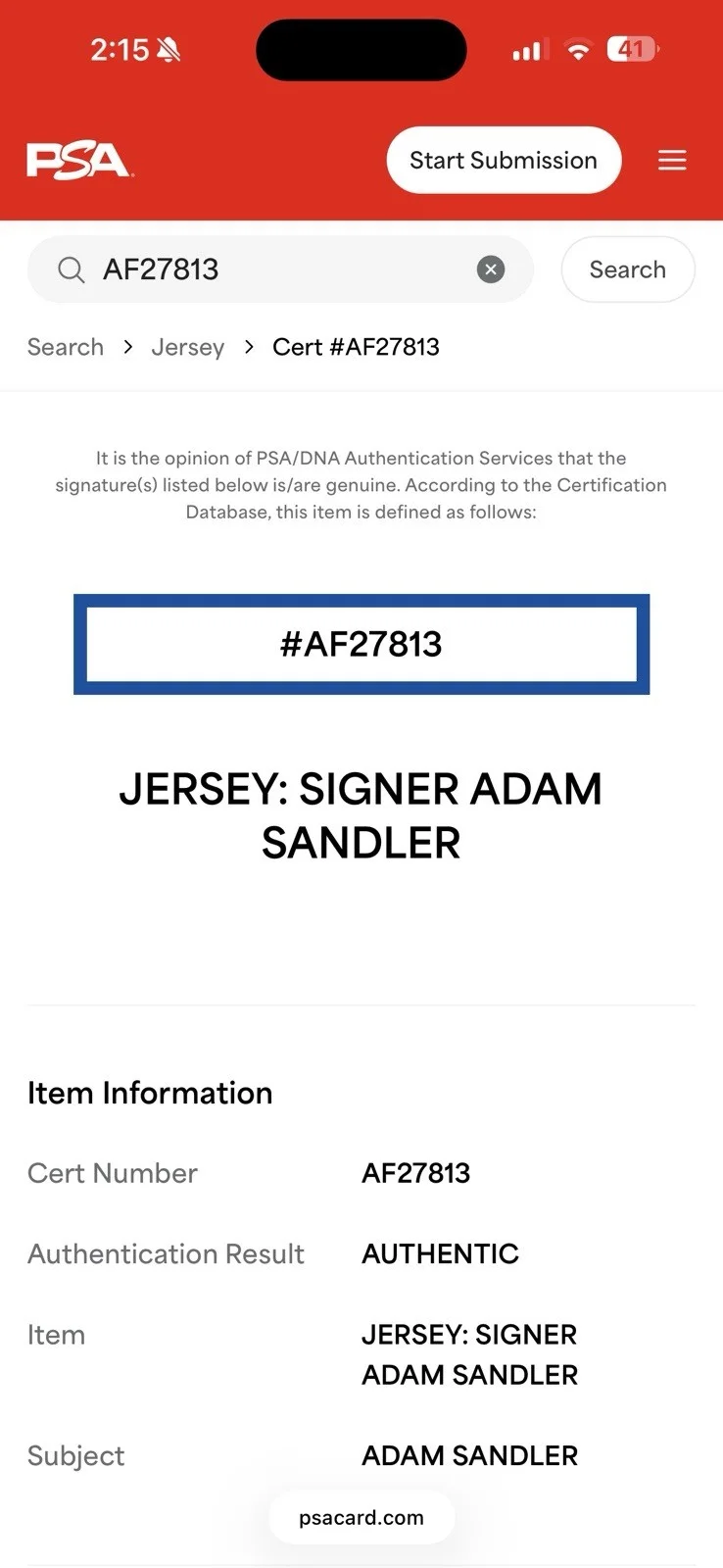 Adam Sandler Signed Mean Machine Longest Yard Jersey With PSA Verified Cert!, image 5