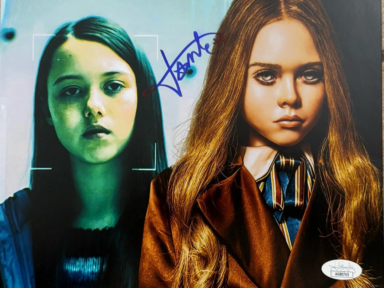 Amie Donald — Megan Amie Donald Signed 8x10 Movie Poster JSA Blue Sharpie