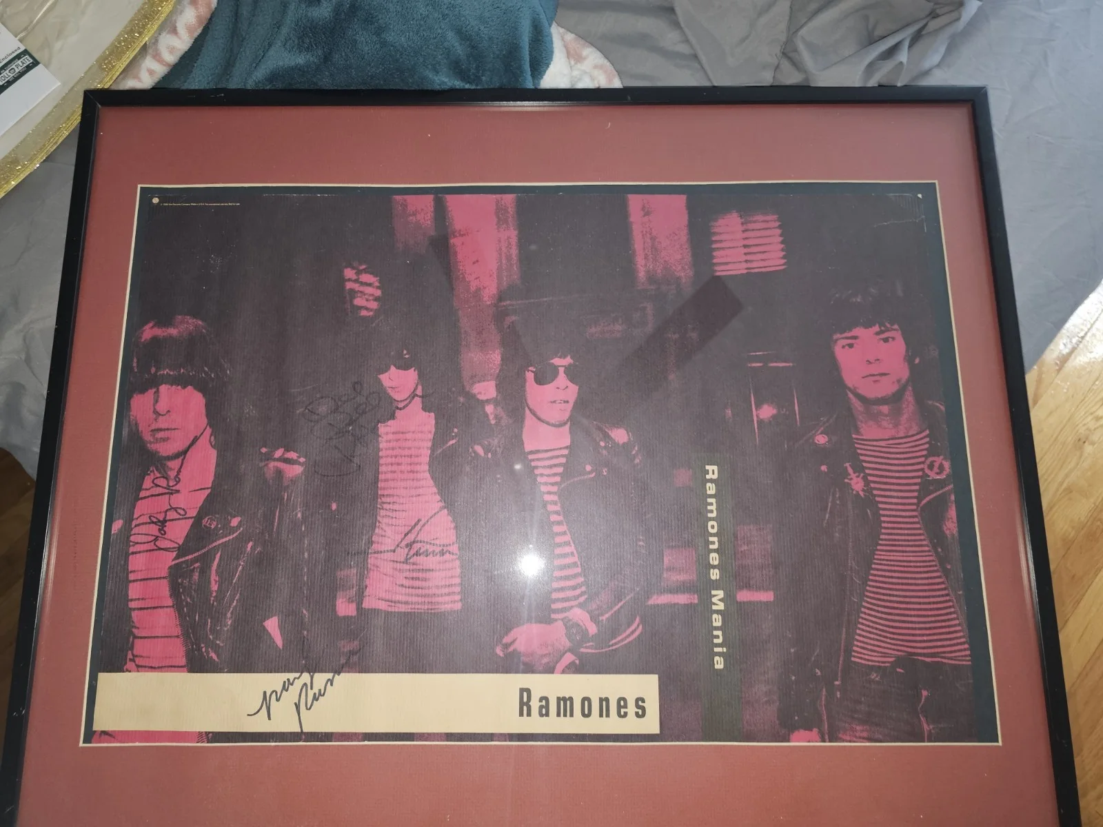 Signed Aerosmith Book And Poster Wirh A Signed Ramones Poster, image 4