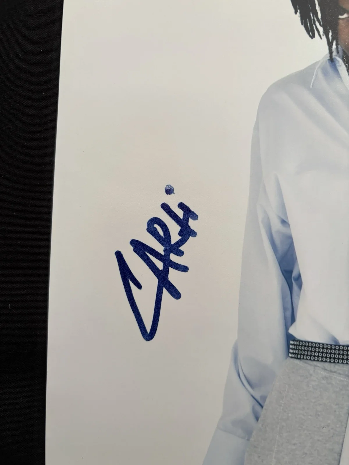 PLAYBOI CARTI SIGNED AUTOGRAPHED 8x10 PHOTO BLUE SUPER SHARPIE (2018) AUTHENTIC, изображение 2