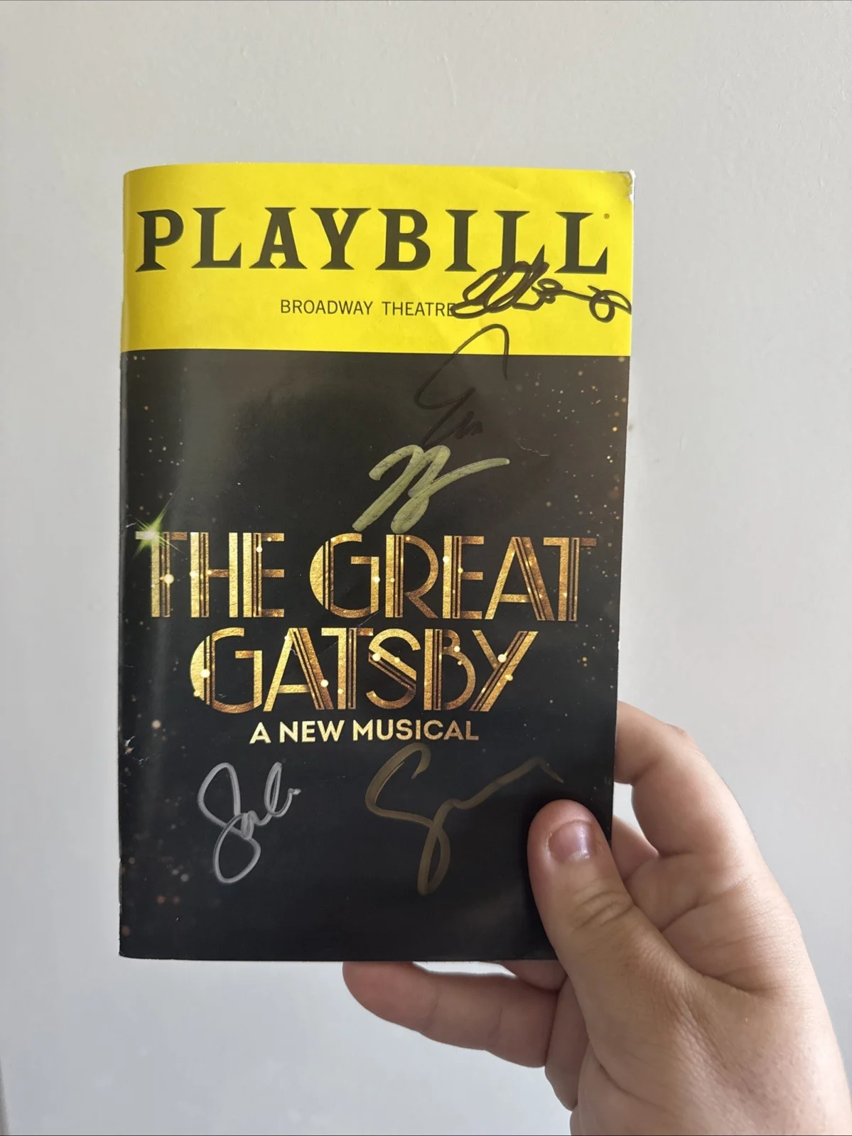 The Great Gatsby Broadway Playbill Signed By Main Cast (Excellent Condition), image 2