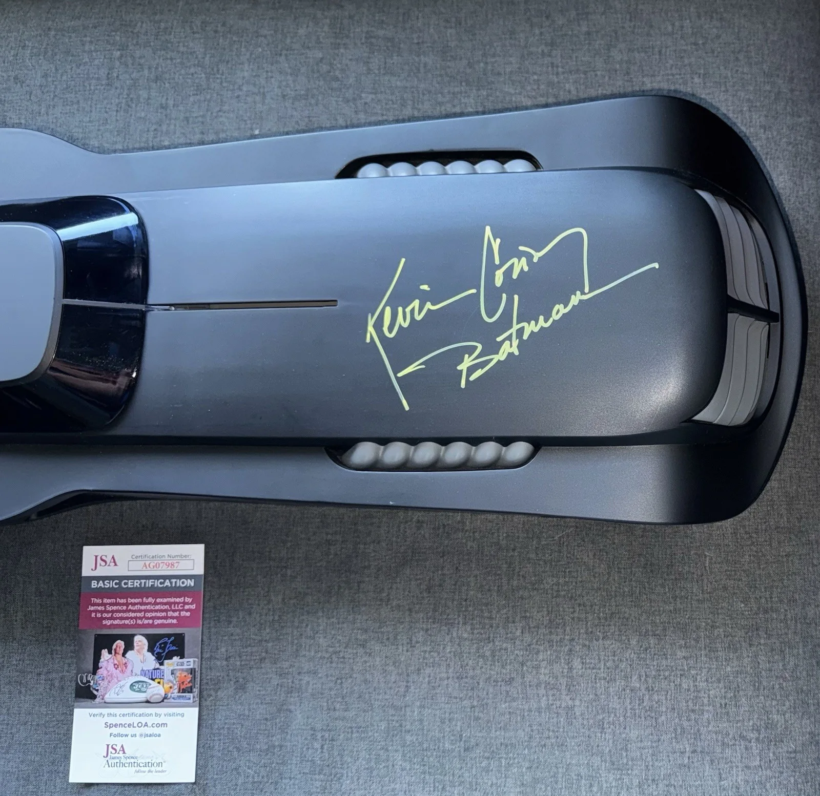 KEVIN CONROY, TARA STRONG — KEVIN CONROY TARA STRONG SIGNED AUTOGRAPH 24" ANIMATED SERIES BATMOBILE +JSA COA, image 3