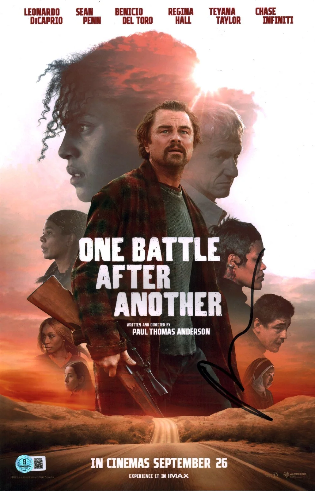 Paul Thomas Anderson — Paul Thomas Anderson Signed One Battle After Another 11x17 Photo Poster BAS COA