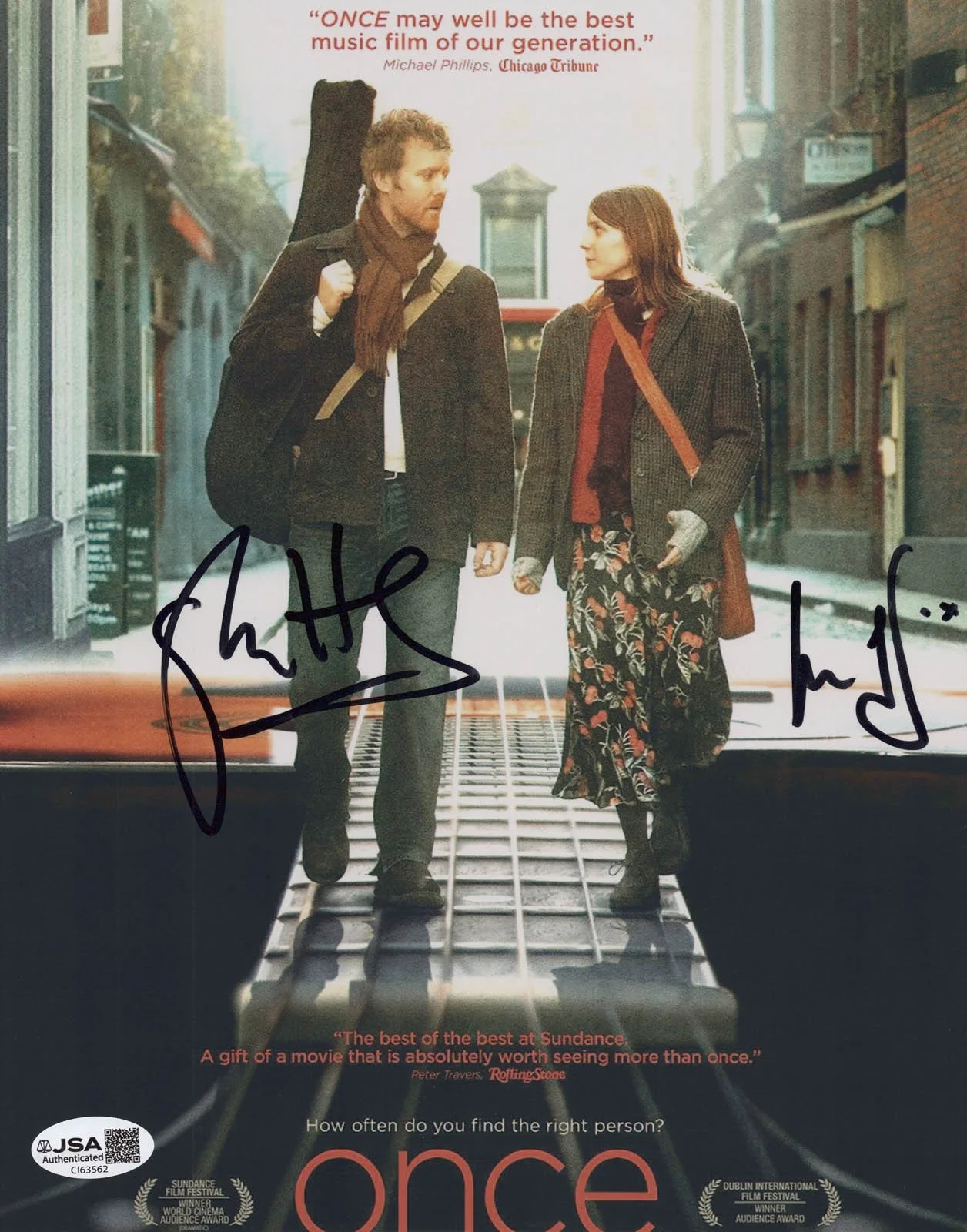Glen Hansard, Marketa Irglova — Glen Hansard & Marketa Irglova signed "ONCE" 8x10 Photo EXACT PROOF e JSA COA, изображение 5