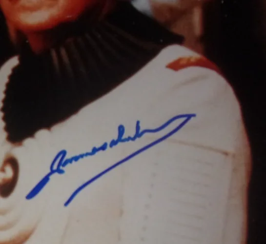 james doohan — James Doohan "Scotty" from Star Trek signed 8x10 color photo from Steve Grad PSA, image 2