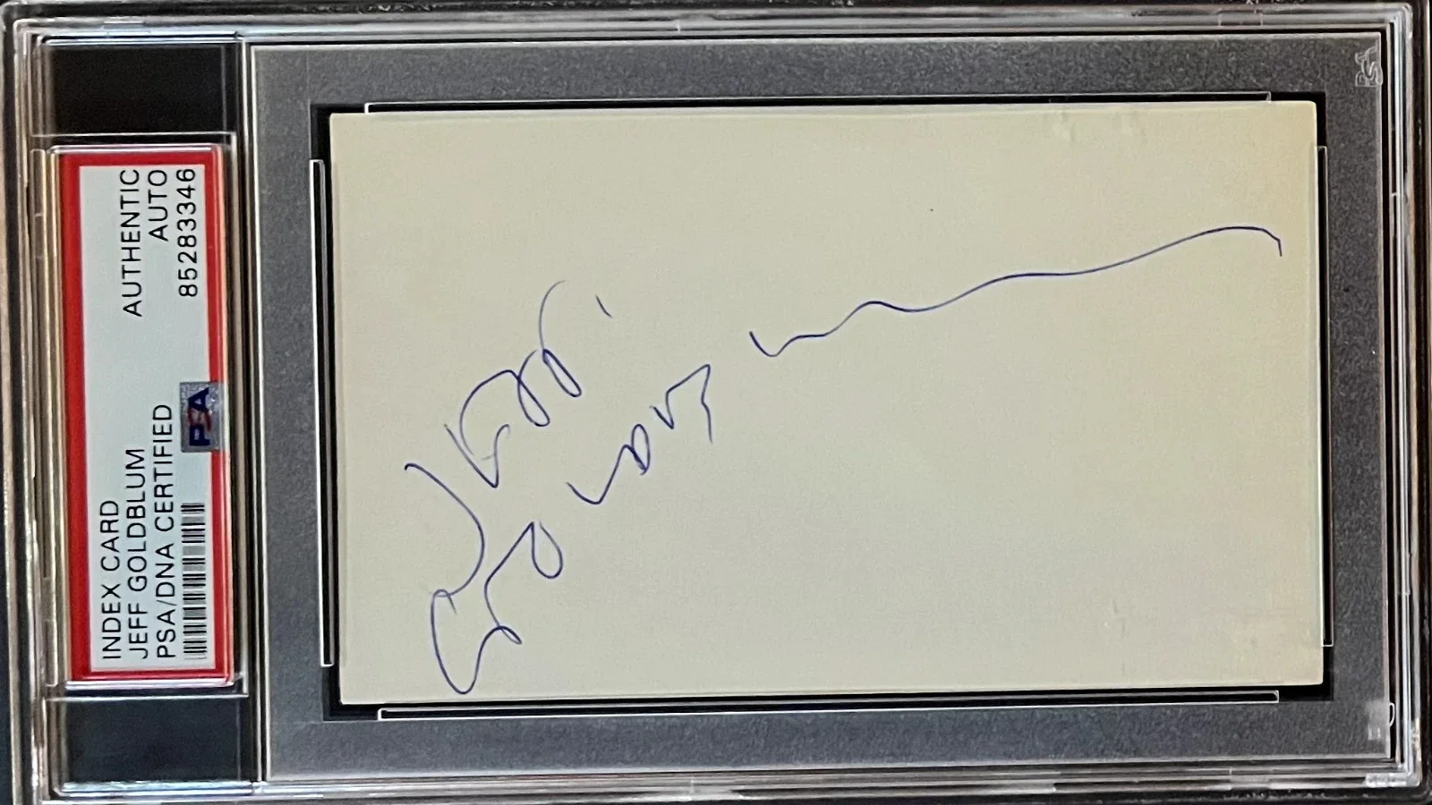 JEFF GOLDBLUM PSA Signed 3x5 Index Card – Vintage Autograph – Wicked Movie, изображение 2