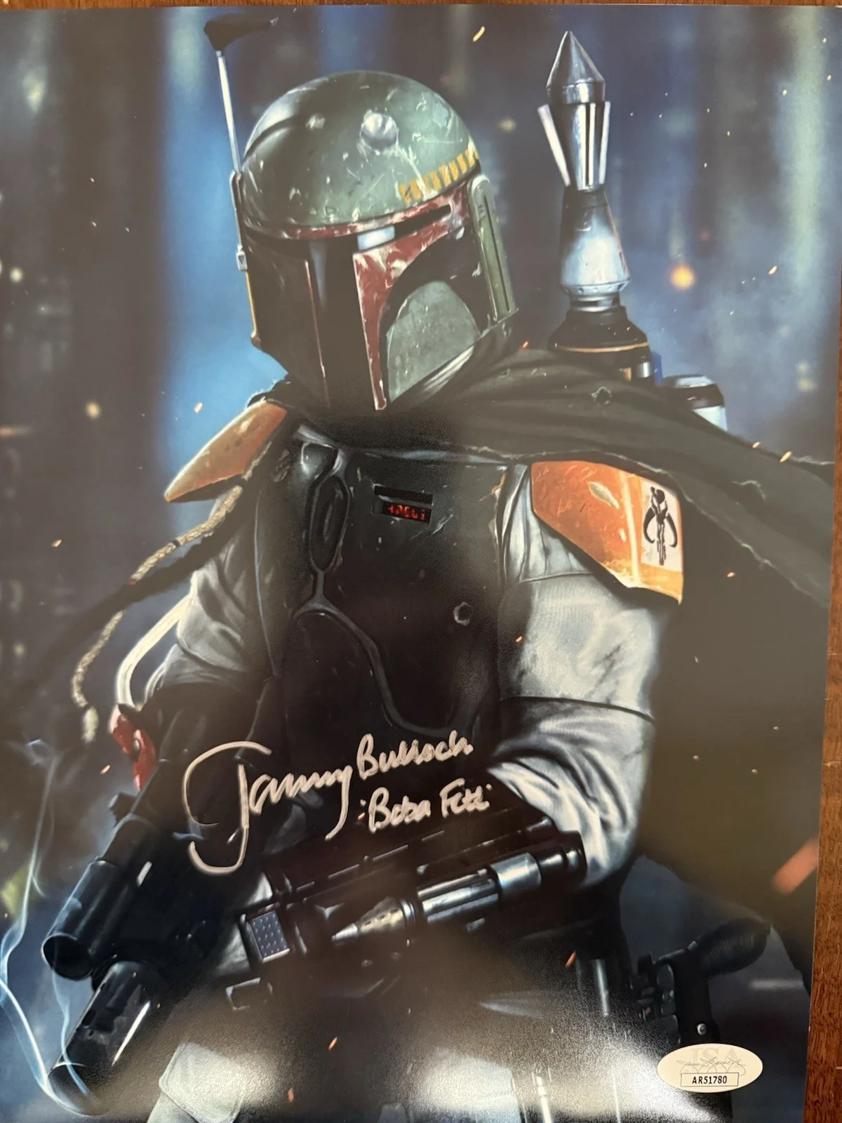 Jeremy Bulloch — Rare Hand Signed Jeremy Bulloch Boba Fett Autographed Star Wars JSA COA 8x10, изображение 2