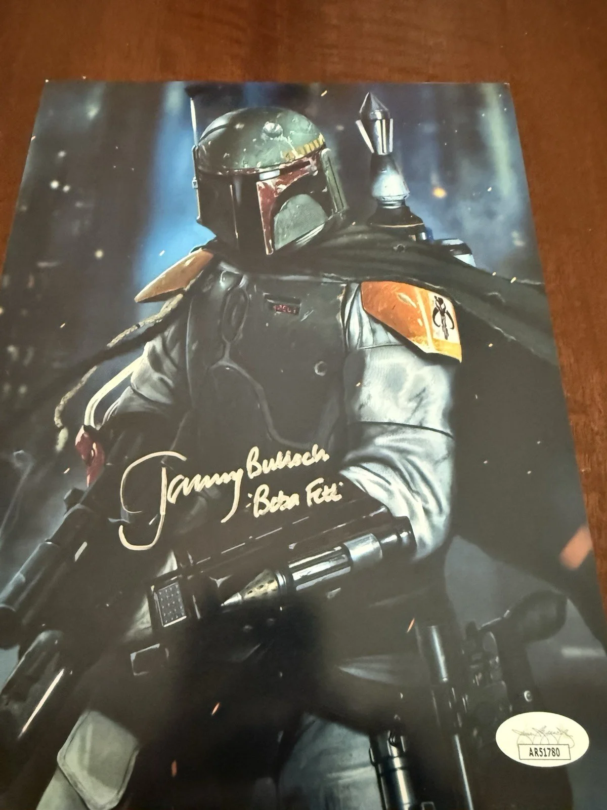 Jeremy Bulloch — Rare Hand Signed Jeremy Bulloch Boba Fett Autographed Star Wars JSA COA 8x10, изображение 3
