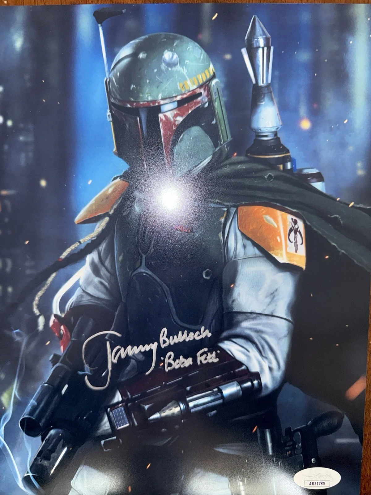 Jeremy Bulloch — Rare Hand Signed Jeremy Bulloch Boba Fett Autographed Star Wars JSA COA 8x10, изображение 4