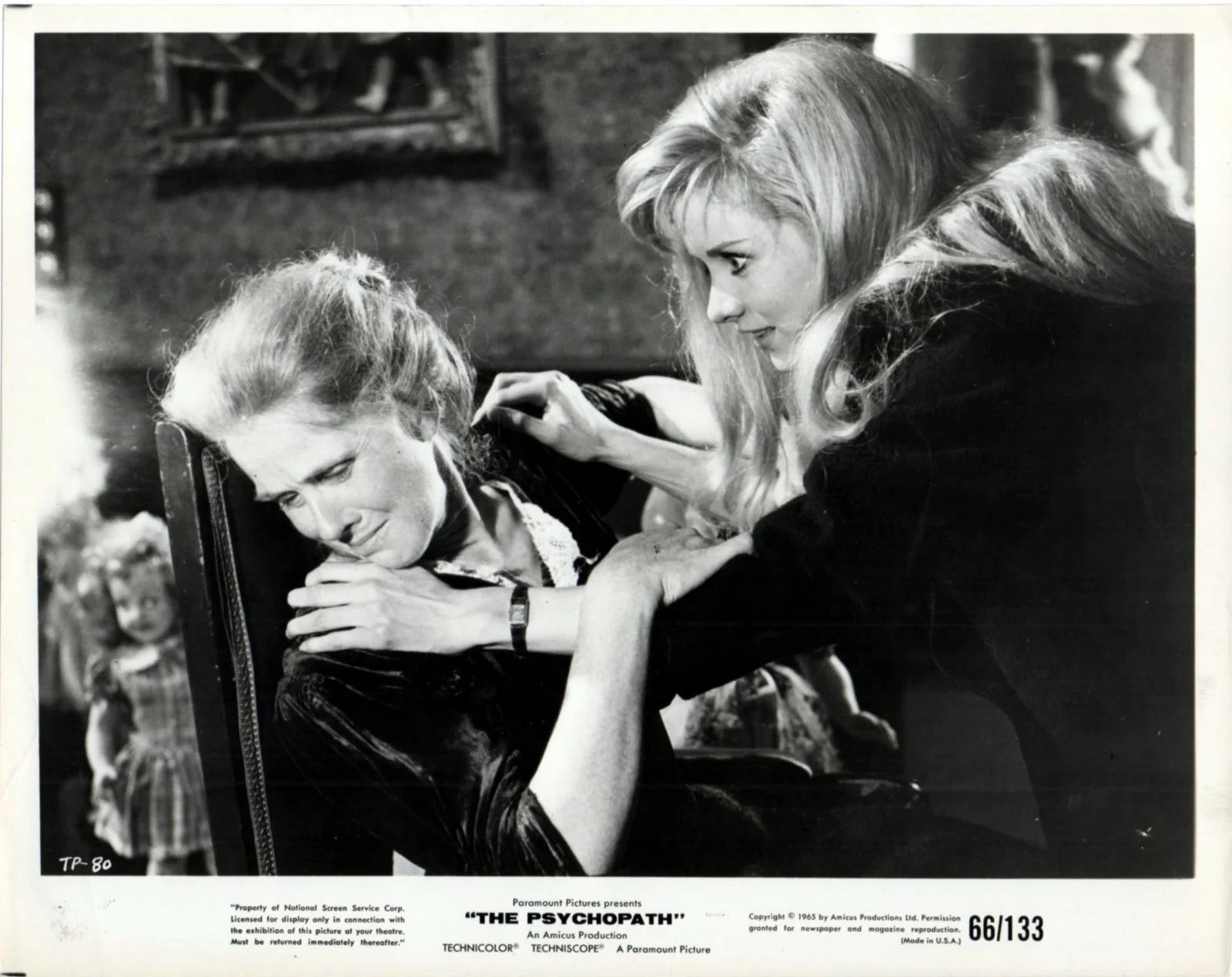 PSYCHOPATH 1966 Patrick Wymark, Thorley Walters, Judy Huxtable 8 10x8 STILLS, изображение 3