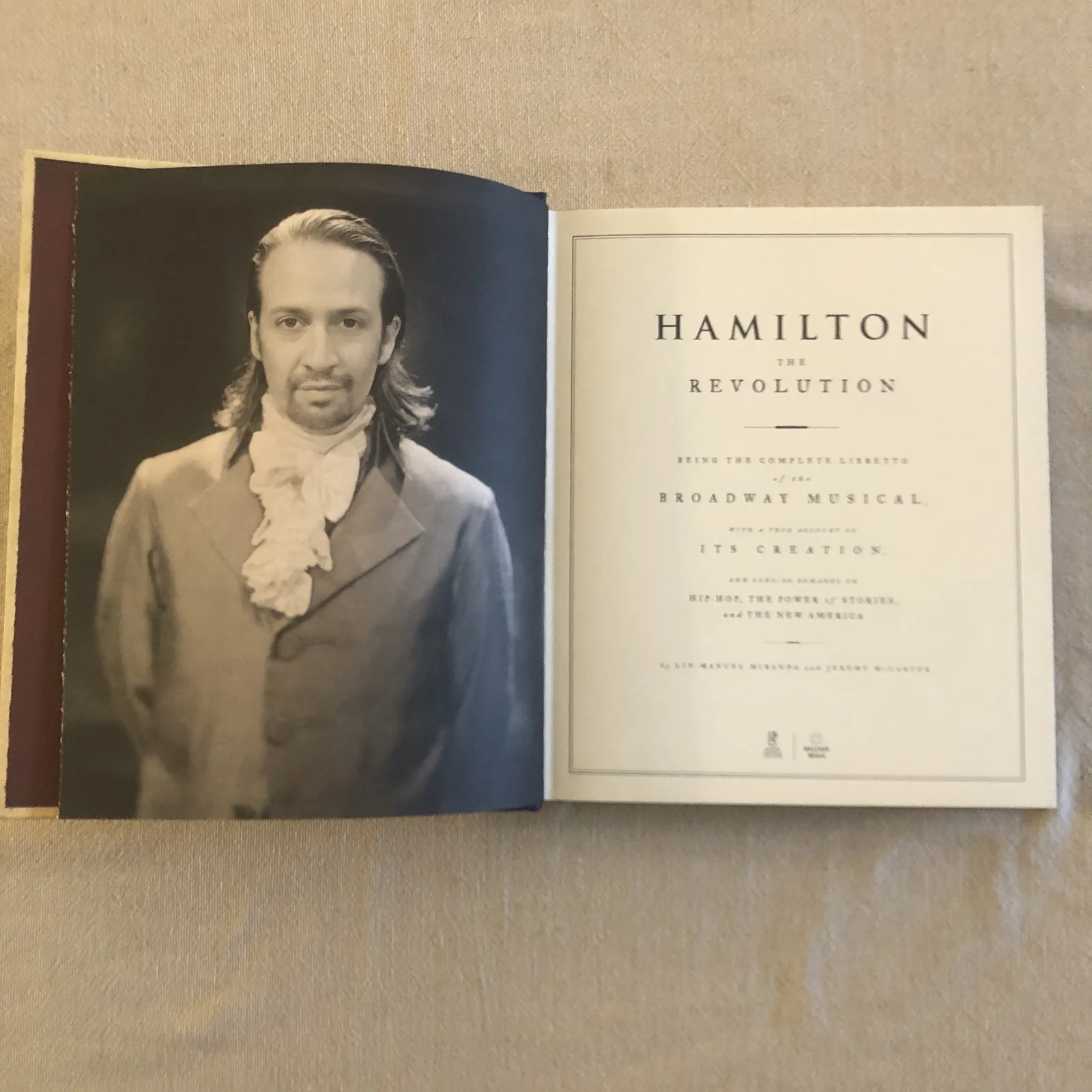 HAMILTON THE REVOLUTION FIRST EDITION 2016 HC LIN-MANUEL MIRANDA, image 2