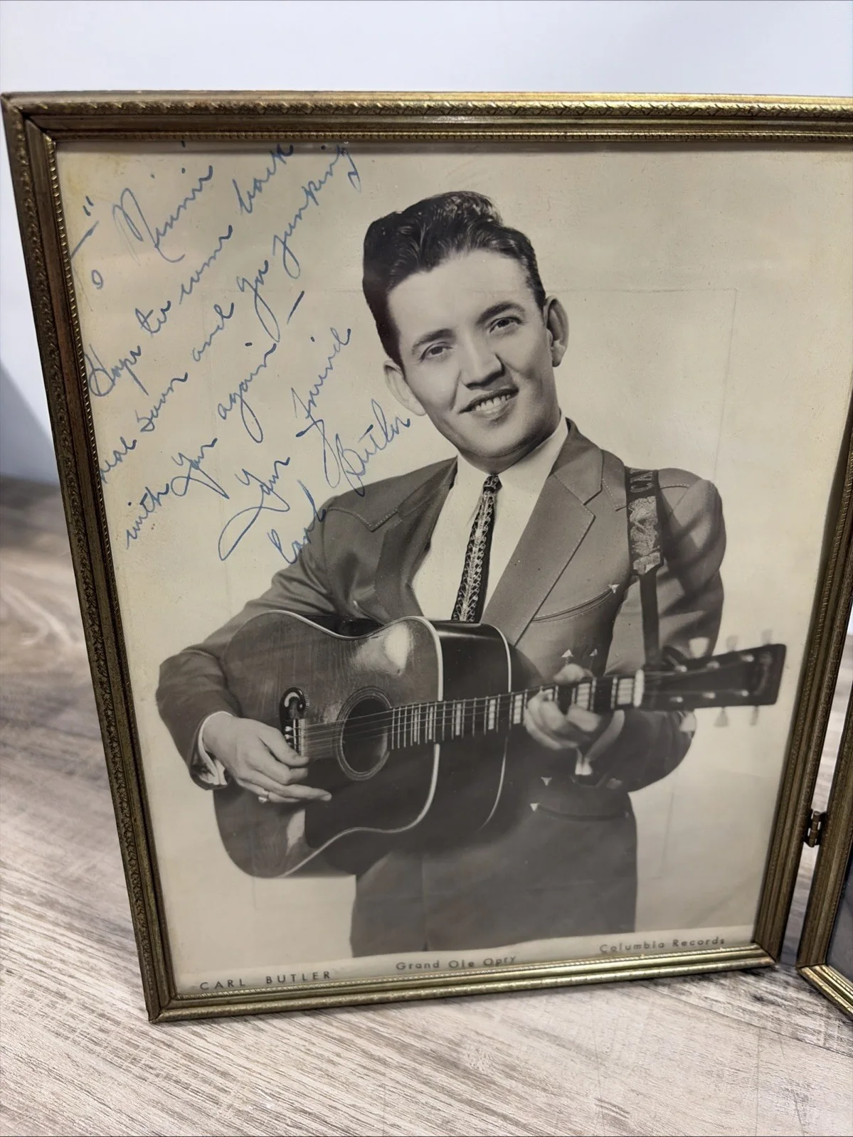 CARL BUTLER & PEARL HAND SIGNED AUTOGRAPH Photo"HONKY TONKIN", image 2