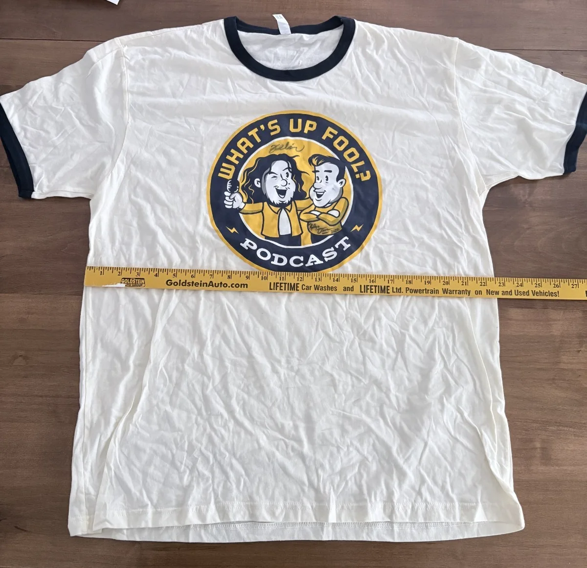 Felipe Esparza — "What's Up Fool?" Podcast Autographed Next Level T-Shirt Mens XL - 2020 - \g, изображение 5