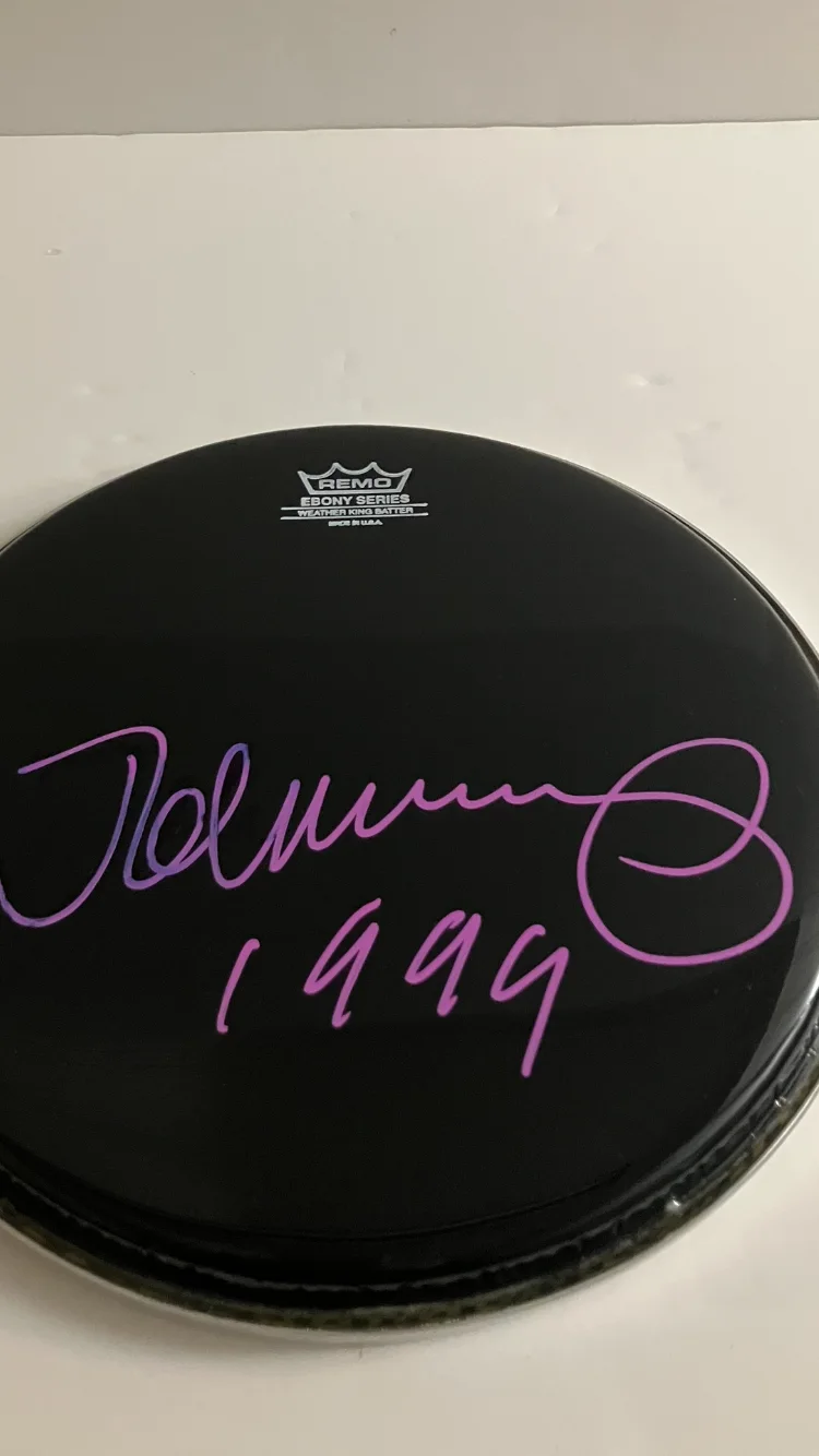 JOHN MELLENCAMP SIGNED/AUTOGRAPHED DRUMHEAD WITH COA, image 2