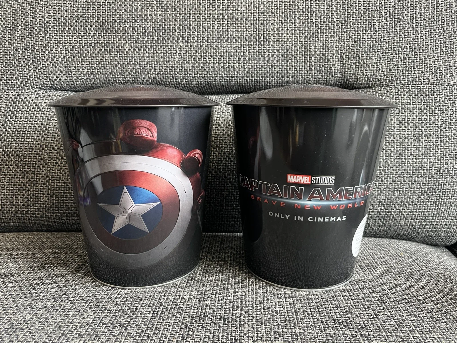 Captain America Brave New World Shield Lid Movie Cinema Popcorn Bucket, изображение 2