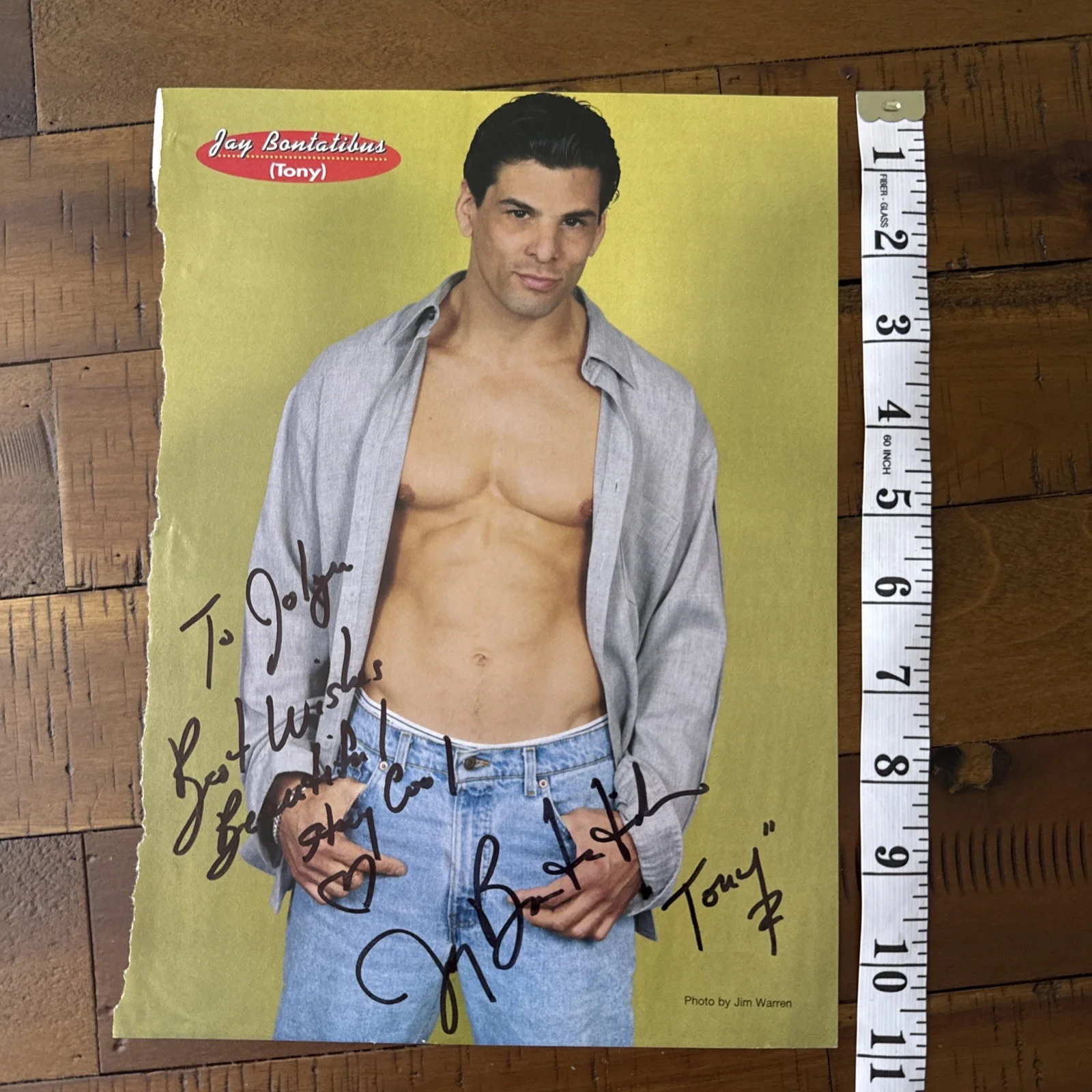 Jay Bontatibus — Jay Bontatibus Actor The Young & Restless 8x10 magazine Photo Signed Autographed, image 5