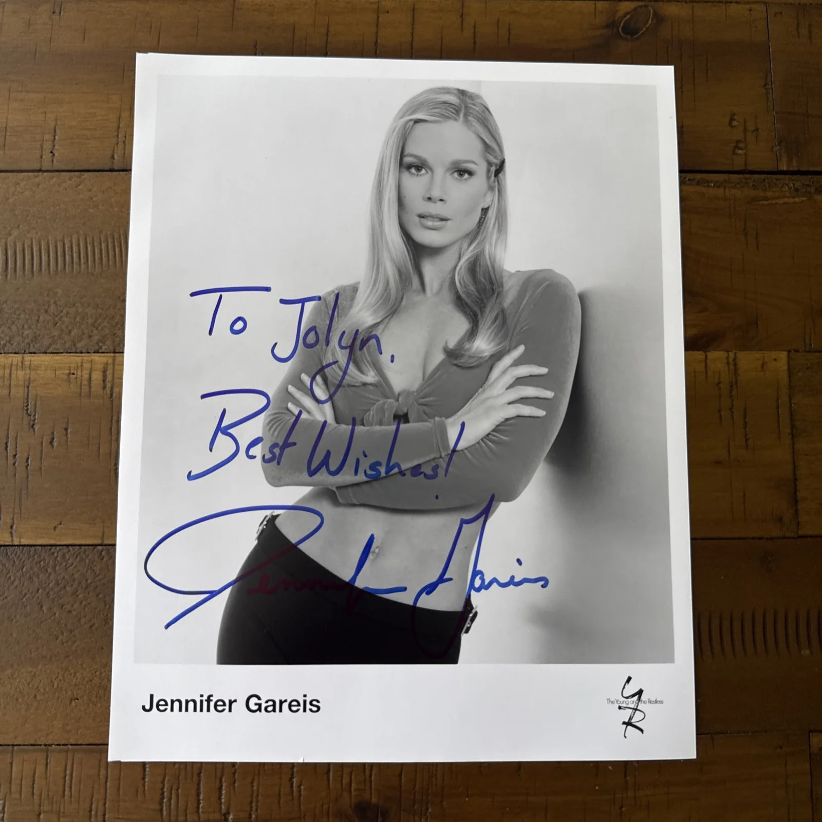 Jennifer Gareis — JENNIFER GAREIS Y&R Autograph Signed 8X10 Bold & the Beautiful Miss Congeniality, изображение 2