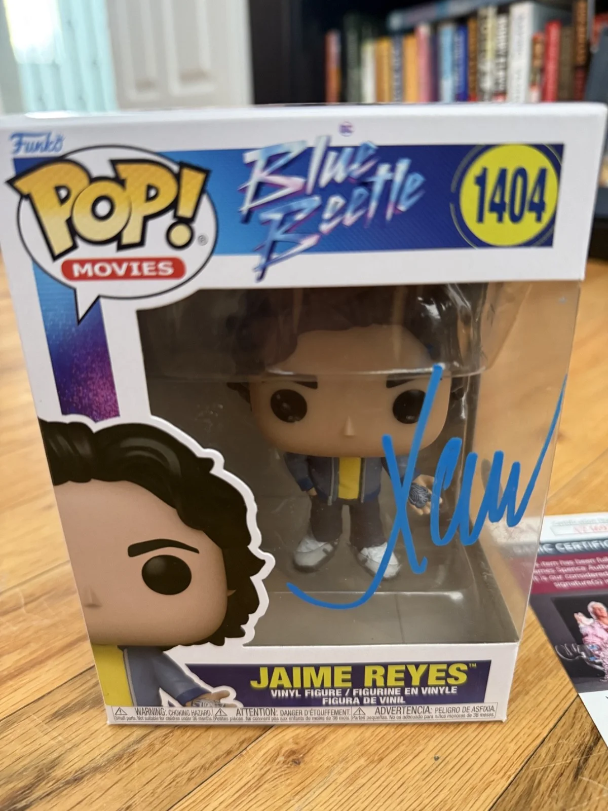 Xolo Maridueña — XOLO MARIDUENA Signed Jaime Reyes Funko Pop #1404 JSA COA Blue Beetle Autograph, изображение 2