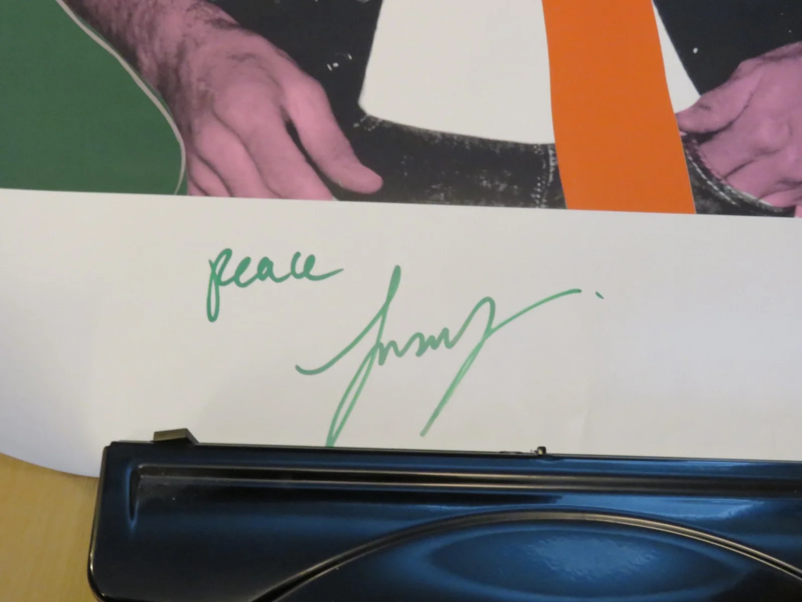 Cat Stevens autographed Back to Earth poster Yusuf Islam, image 3