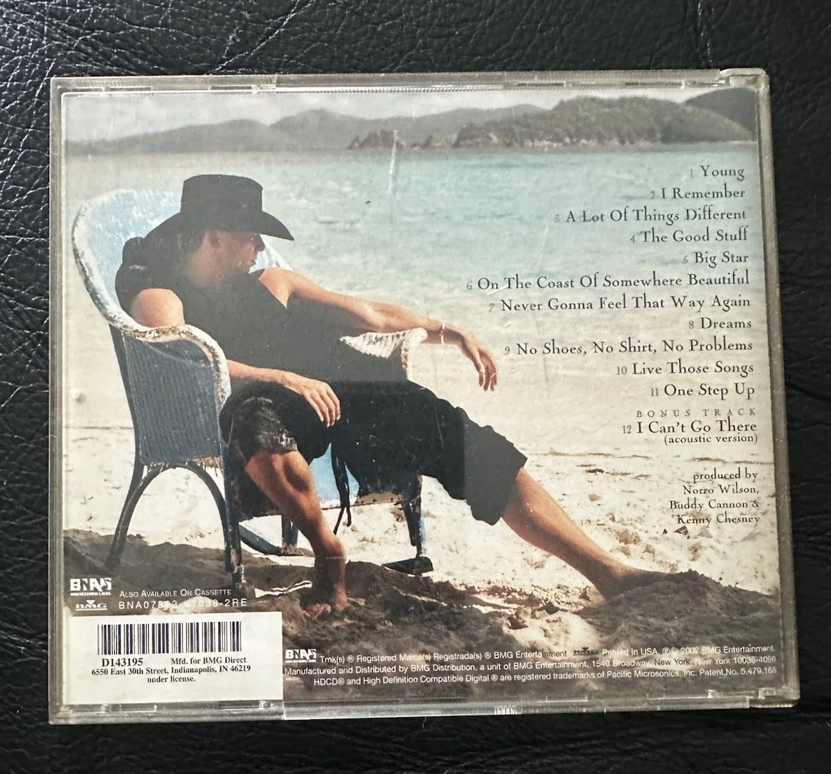 Kenny Chesney Signed No Shoes No Shirt No Problems CD PSA COA AP88794, изображение 4