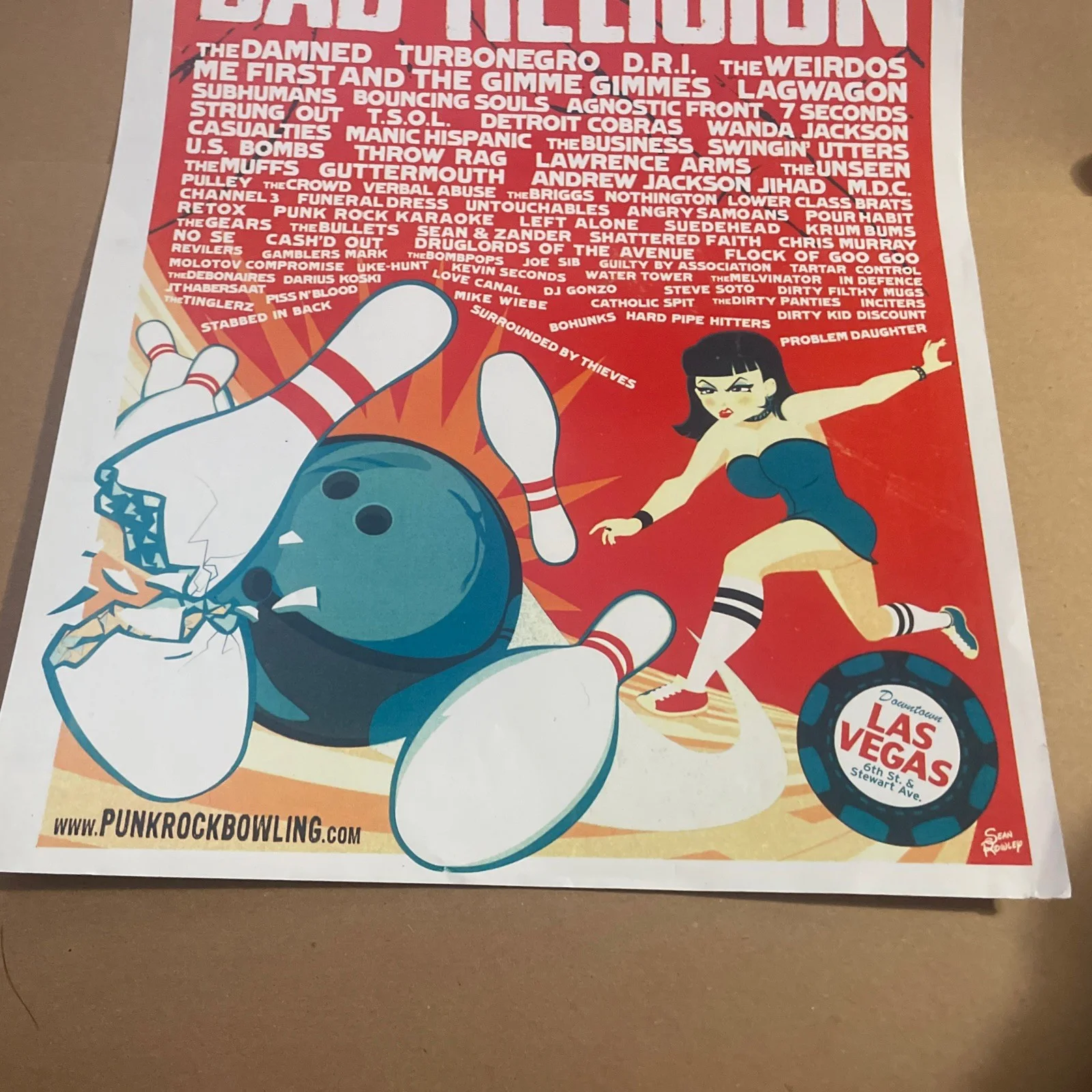 Punk Rock Bowling2013 Las VegasPoster Bad Religion-The Damned-Devo-, image 2