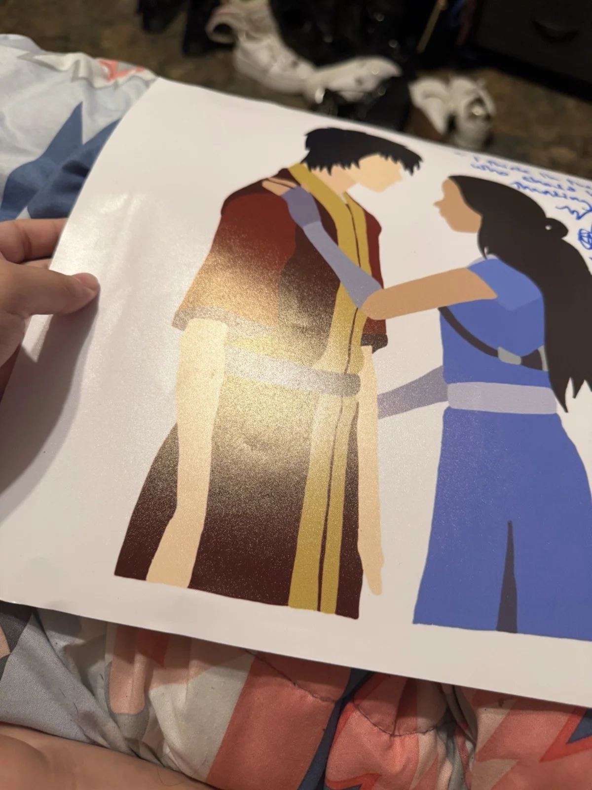 Signed Zutara Zuko Katara Avatar The Last Airbender Print, image 5