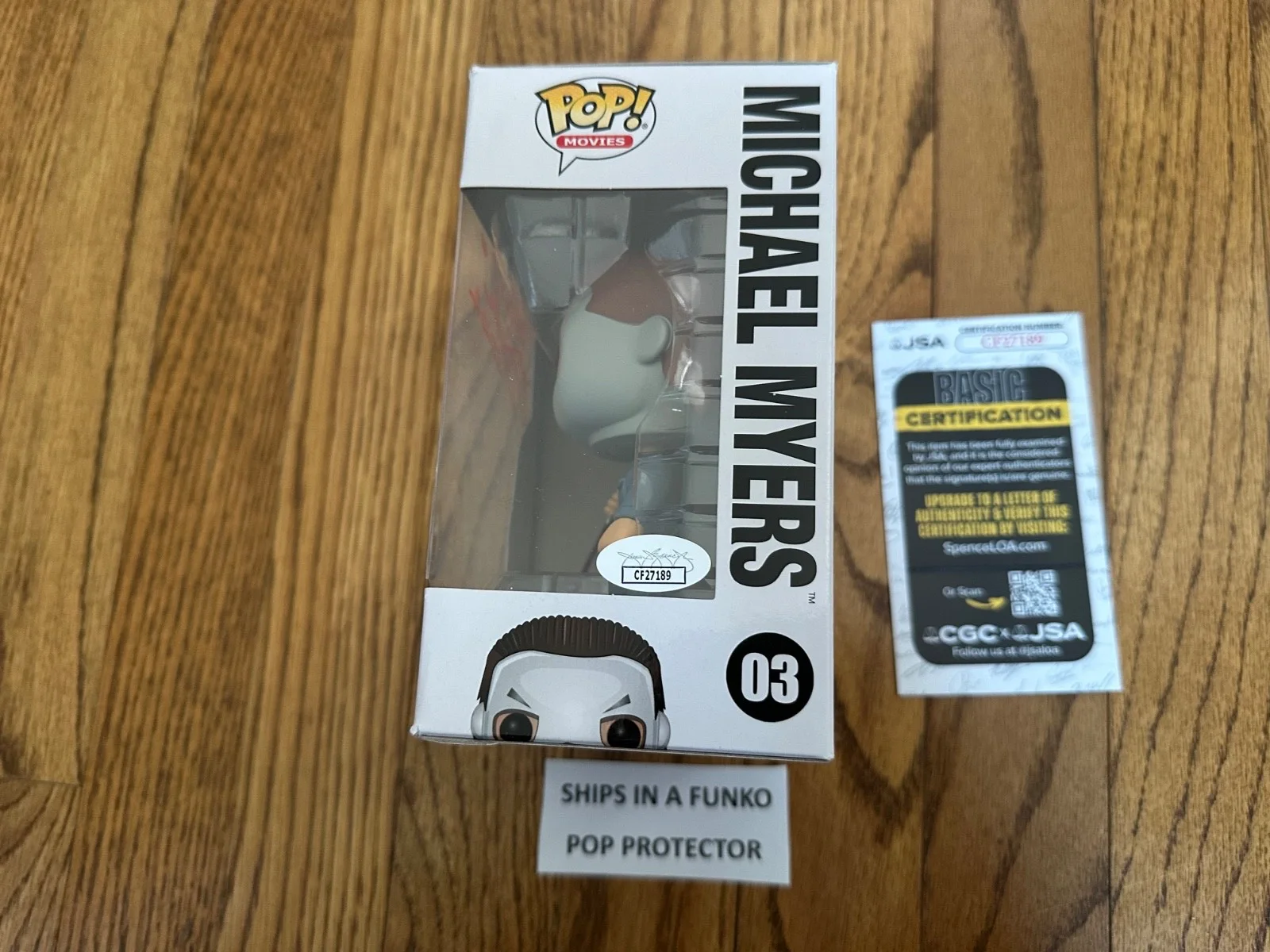 PJ Soles — Funko Pop Movies Halloween "Michael Myers"- #03 Signed Auto PJ Soles, JSA COA, изображение 3